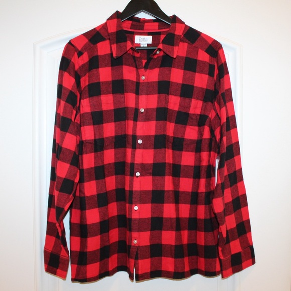 Croft & Barrow Buffalo plaid flannel shirt (women’s 1X) (NWT) - Picture 1 of 10